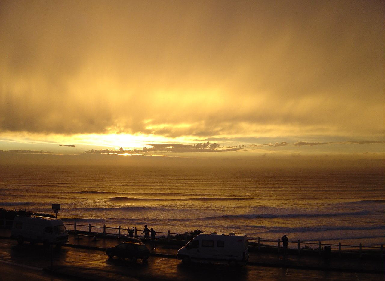 Wallpapers Nature Sunsets and sunrises couch nuanc sur biarritz