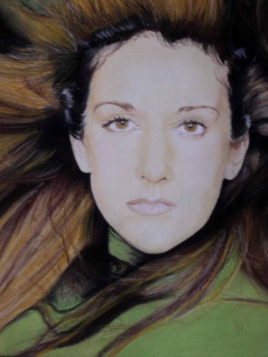 Wallpapers Art - Pencil Portraits CELINE DION