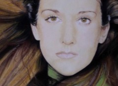 Fonds d'cran Art - Crayon CELINE DION