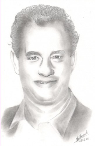 Fonds d'cran Art - Crayon Portraits Tom Hanks