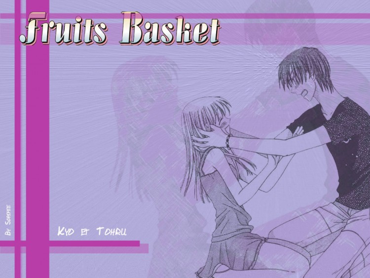 Fonds d'cran Manga Fruits Basket Kyo et Tohru