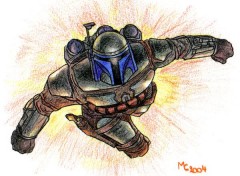 Wallpapers Art - Pencil Jango Fett -- Star Wars