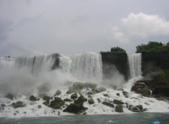 Fonds d'cran Nature Approche des Chutes du Niagara