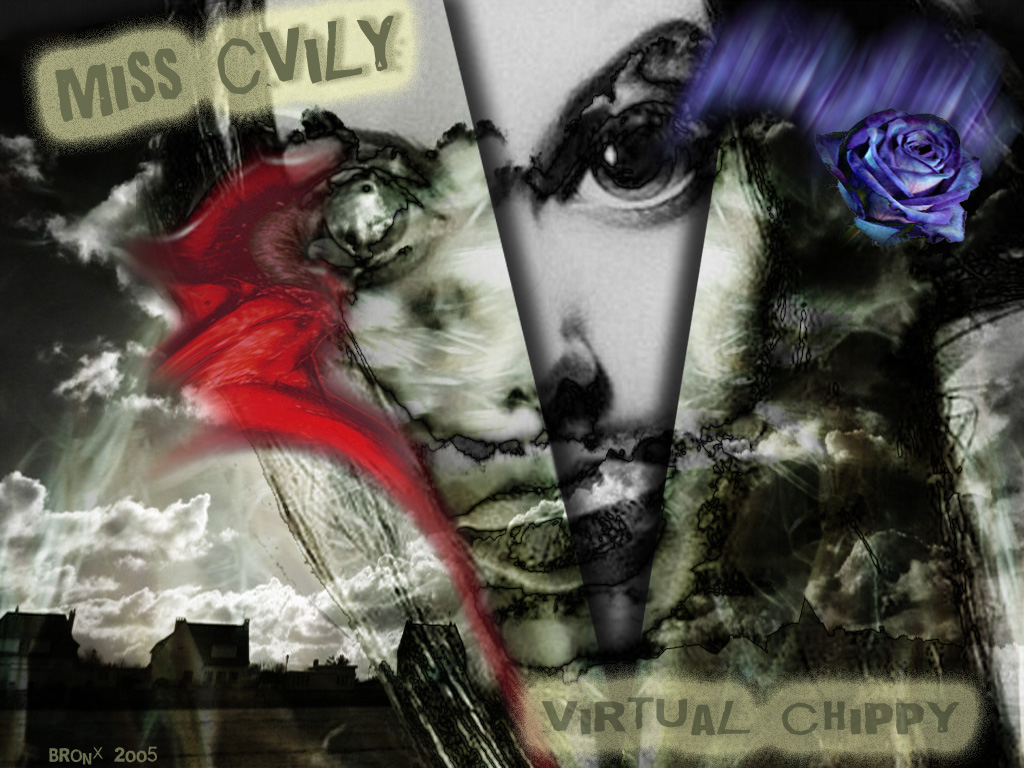 Fonds d'cran Art - Numrique Portraits miss cvily the virtual chippy