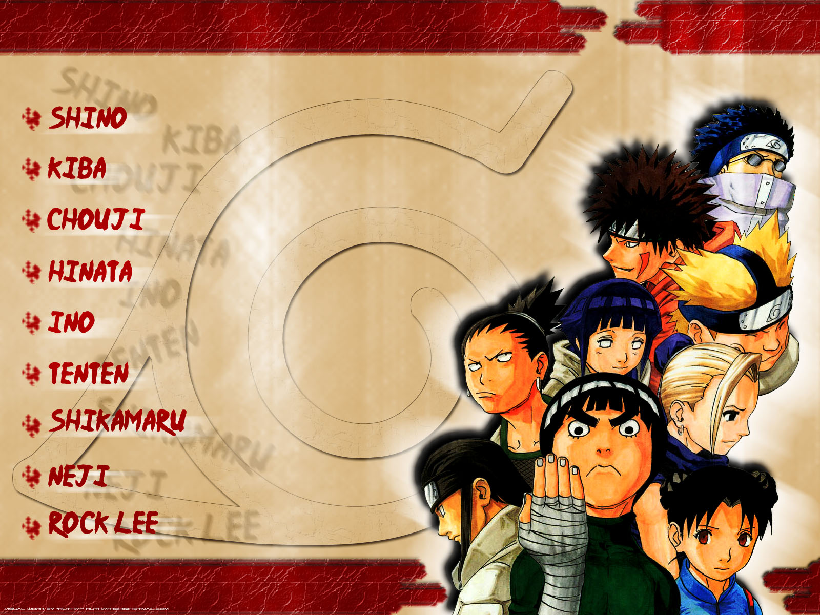 Wallpapers Manga Naruto Ruthay Naruto konoha groupe 01