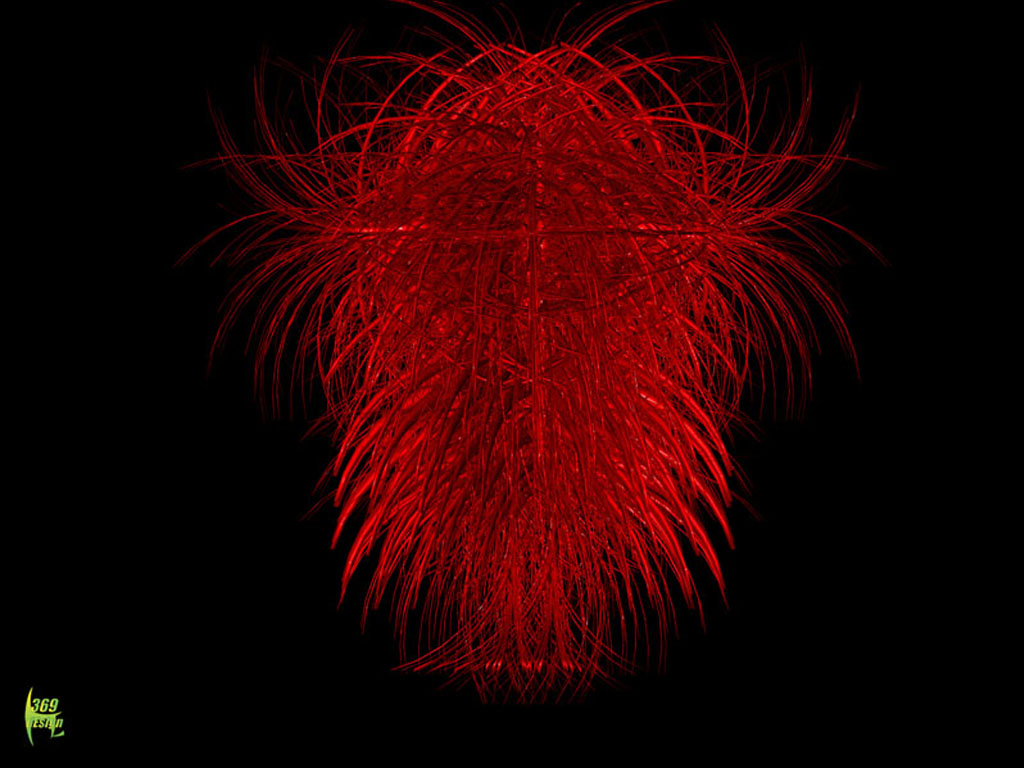 Wallpapers Digital Art Abstract red hooks