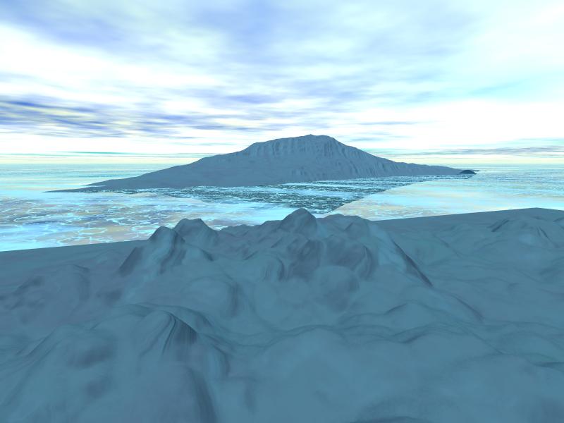 Wallpapers Digital Art 3D - Bryce Sur l'iceberg