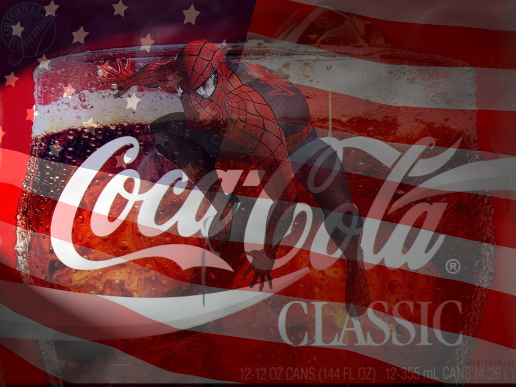 Wallpapers Brands - Advertising Coca-Cola SPIDERMAN COCA COLA AMERICA