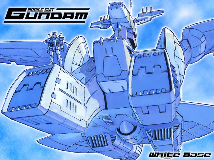 Fonds d'cran Dessins Anims Gundam Wing Gundam & White Base