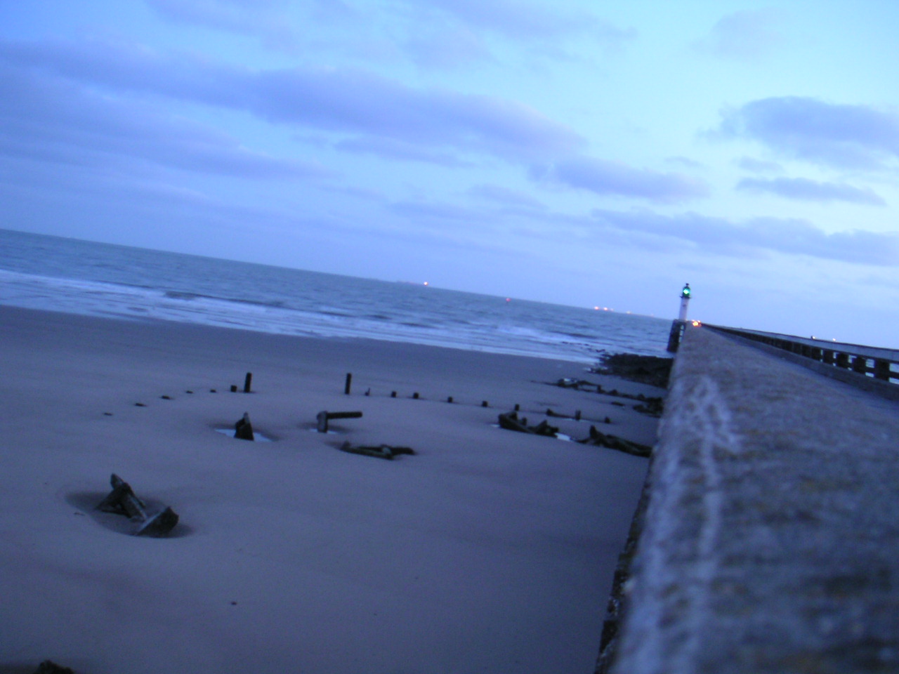 Fonds d'cran Nature Mers - Ocans - Plages Phare Calais