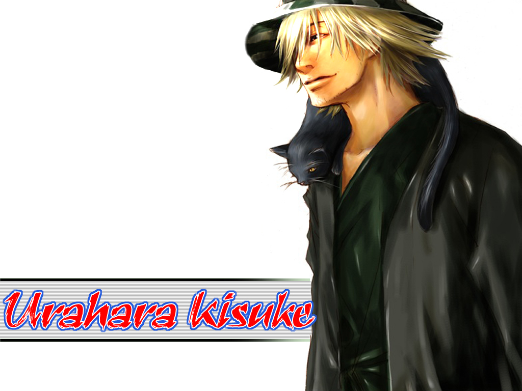 Fonds d'cran Manga Bleach Urahara Kisuke et Zangetsu