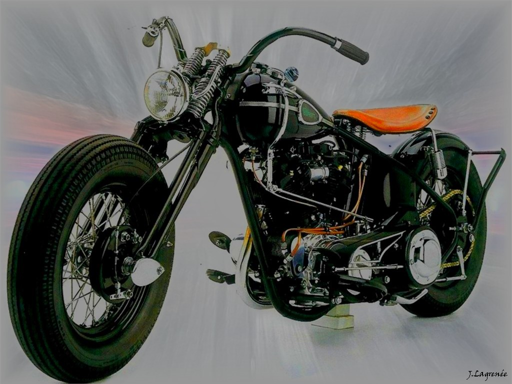 Fonds d'cran Motos Harley Davidson Chica Custom