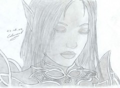 Wallpapers Art - Pencil elfe de Lineage II