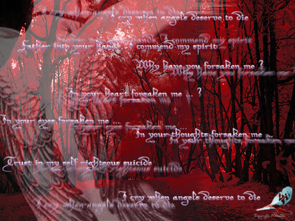 Wallpapers Digital Art Poetry - Texts Dead angels...