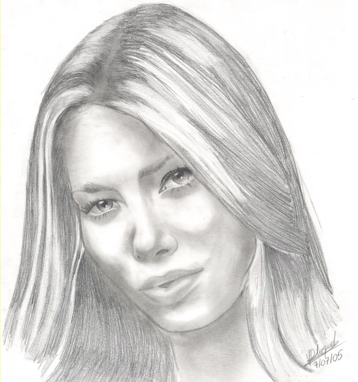 Fonds d'cran Art - Crayon Portraits Jessica Biel