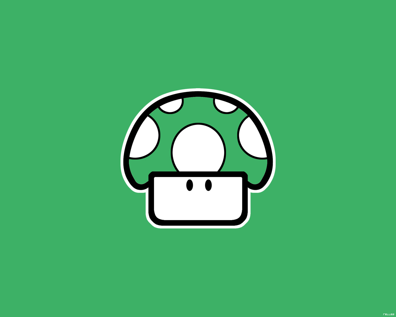 Fonds d'cran Jeux Vido Nintendo Green Mushroom