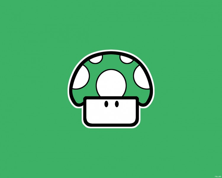 Fonds d'cran Jeux Vido Nintendo Green Mushroom