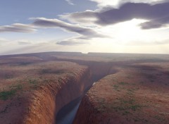 Wallpapers Digital Art Soire d't sur le canyon