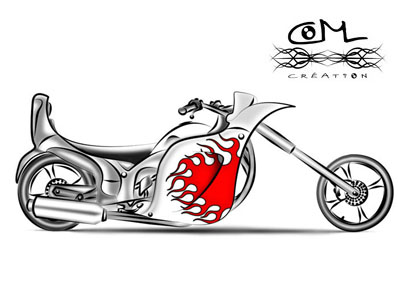 Wallpapers Art - Pencil Cars and motorbikes My Bike