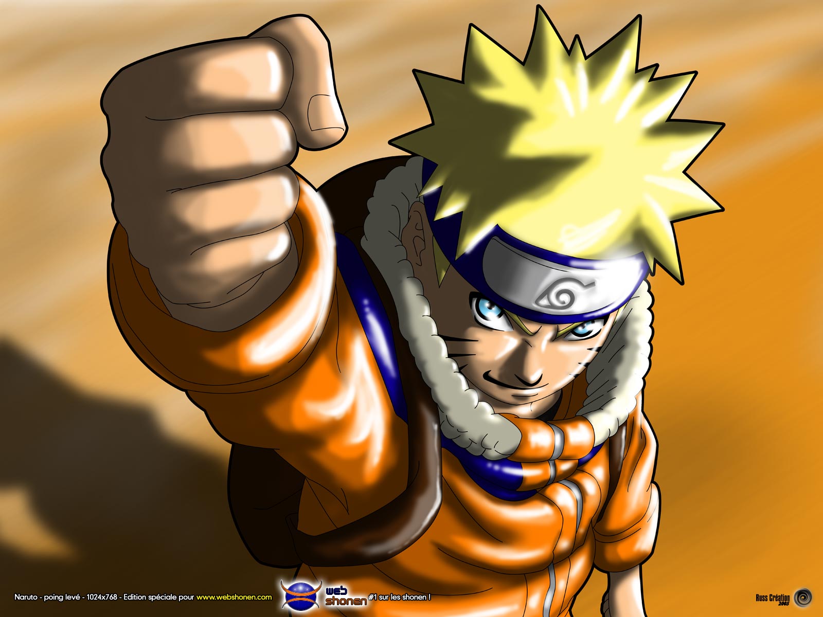 Fonds d'cran Manga Naruto Naruto - poing lev