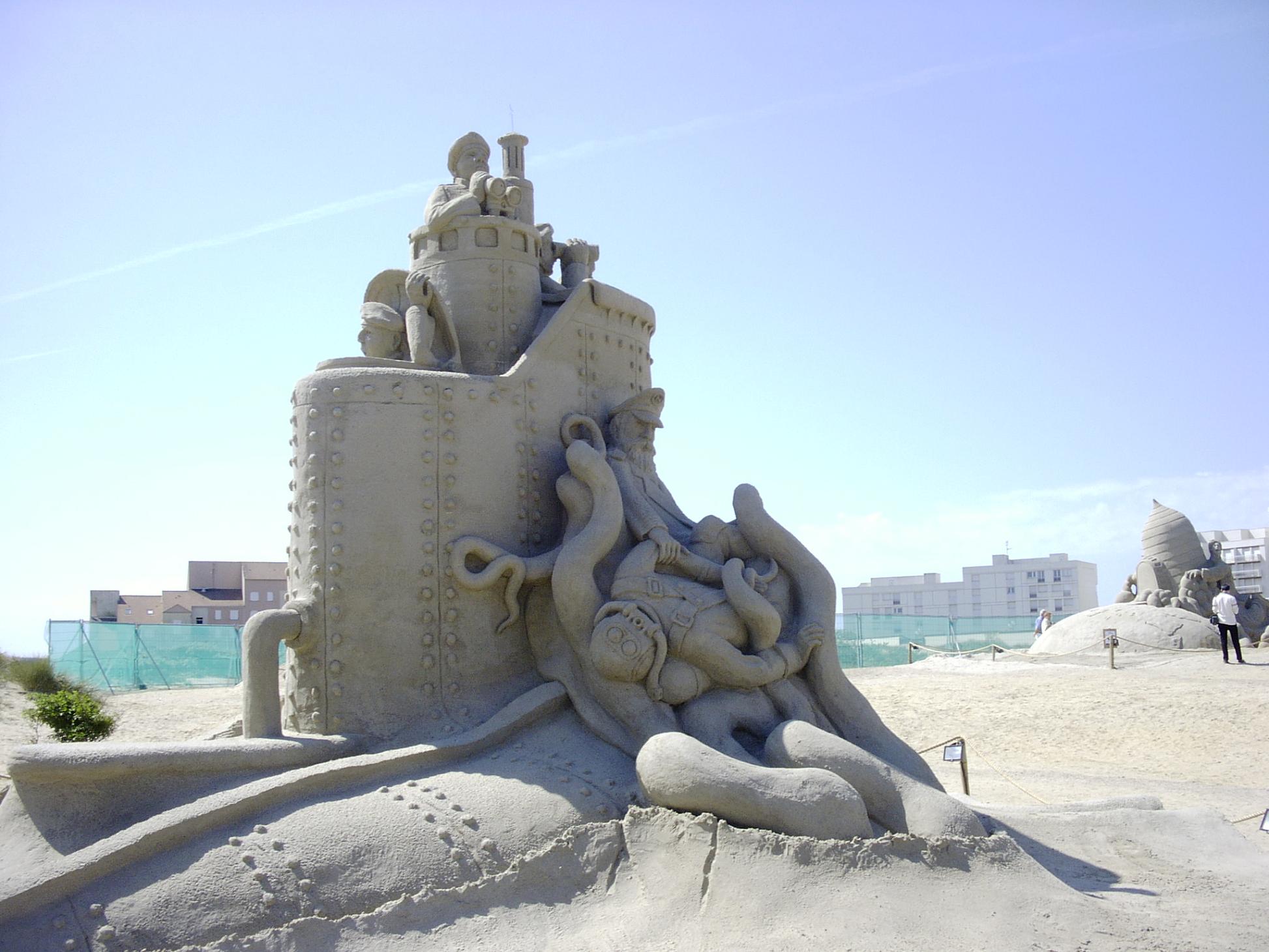 Wallpapers Constructions and architecture Miscellaneous constructions Sculpture sur Sable