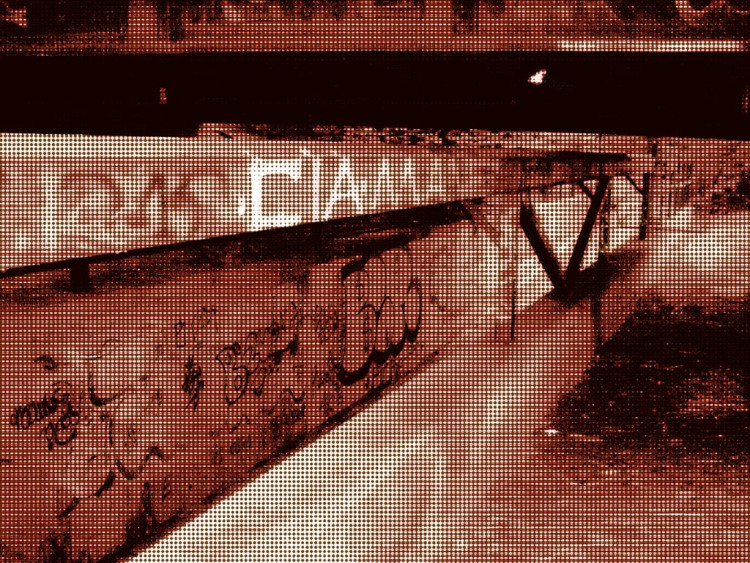 Wallpapers Digital Art Graffitis - Typography passage sous le train