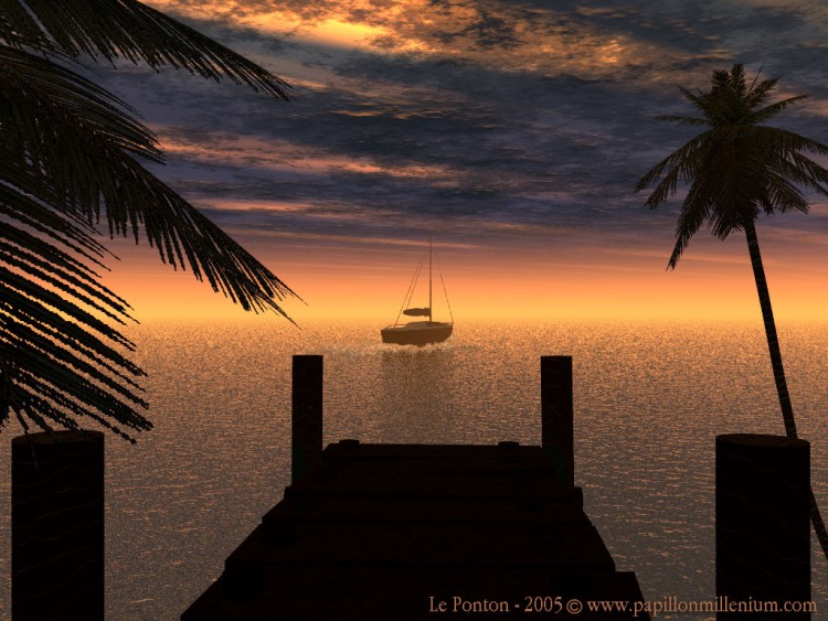 Wallpapers Digital Art 3D - Vue Le Ponton