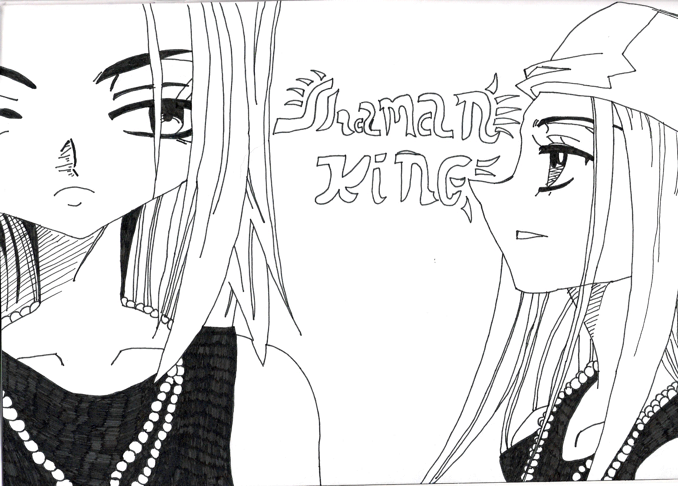 Fonds d'cran Art - Crayon Manga - Shaman King Shaman King