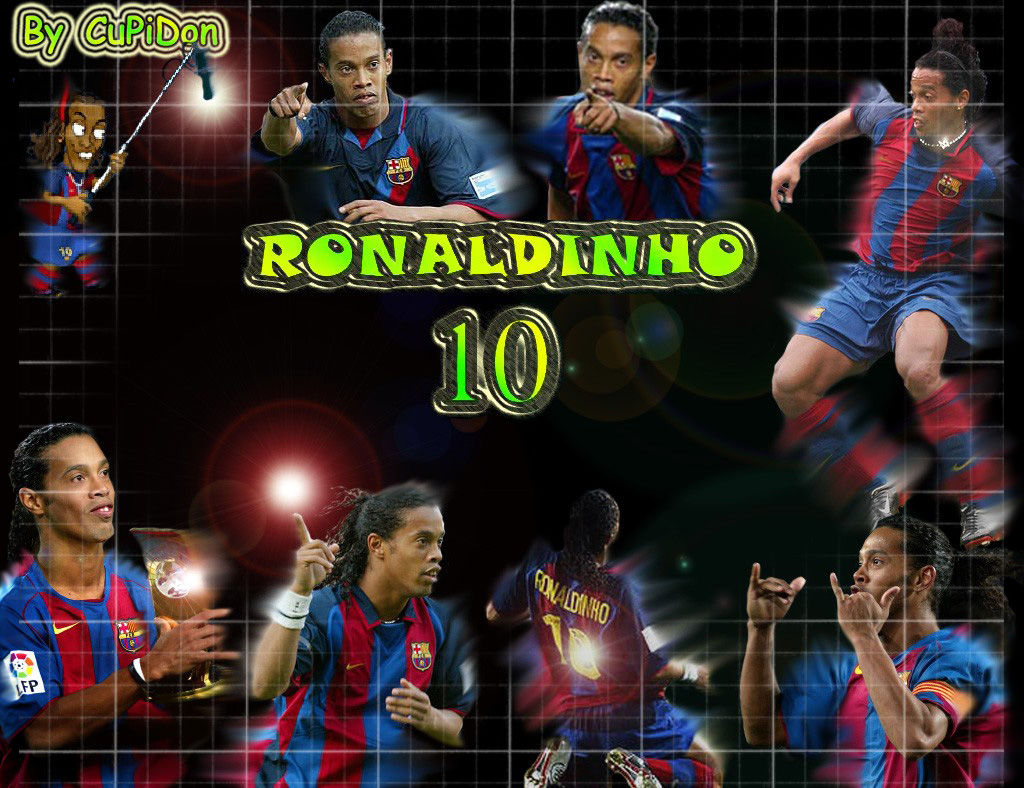 Fonds d'cran Sports - Loisirs Football Visca Ronaldinho ! Visca Barca !!