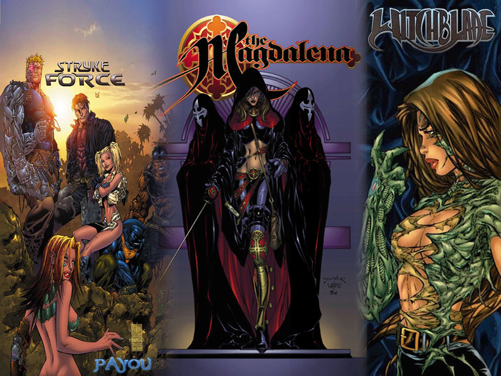 Fonds d'cran Comics et BDs Divers Stryke Force, Magdalena & Witchblade