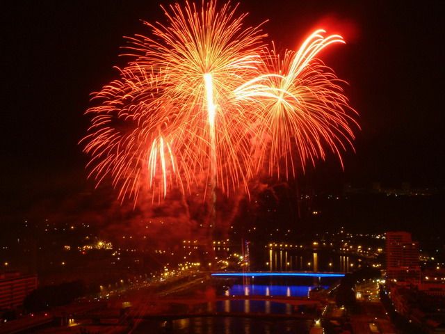 Fonds d'cran Hommes - Evnements Feux d'Artifice 14 juillet 2005