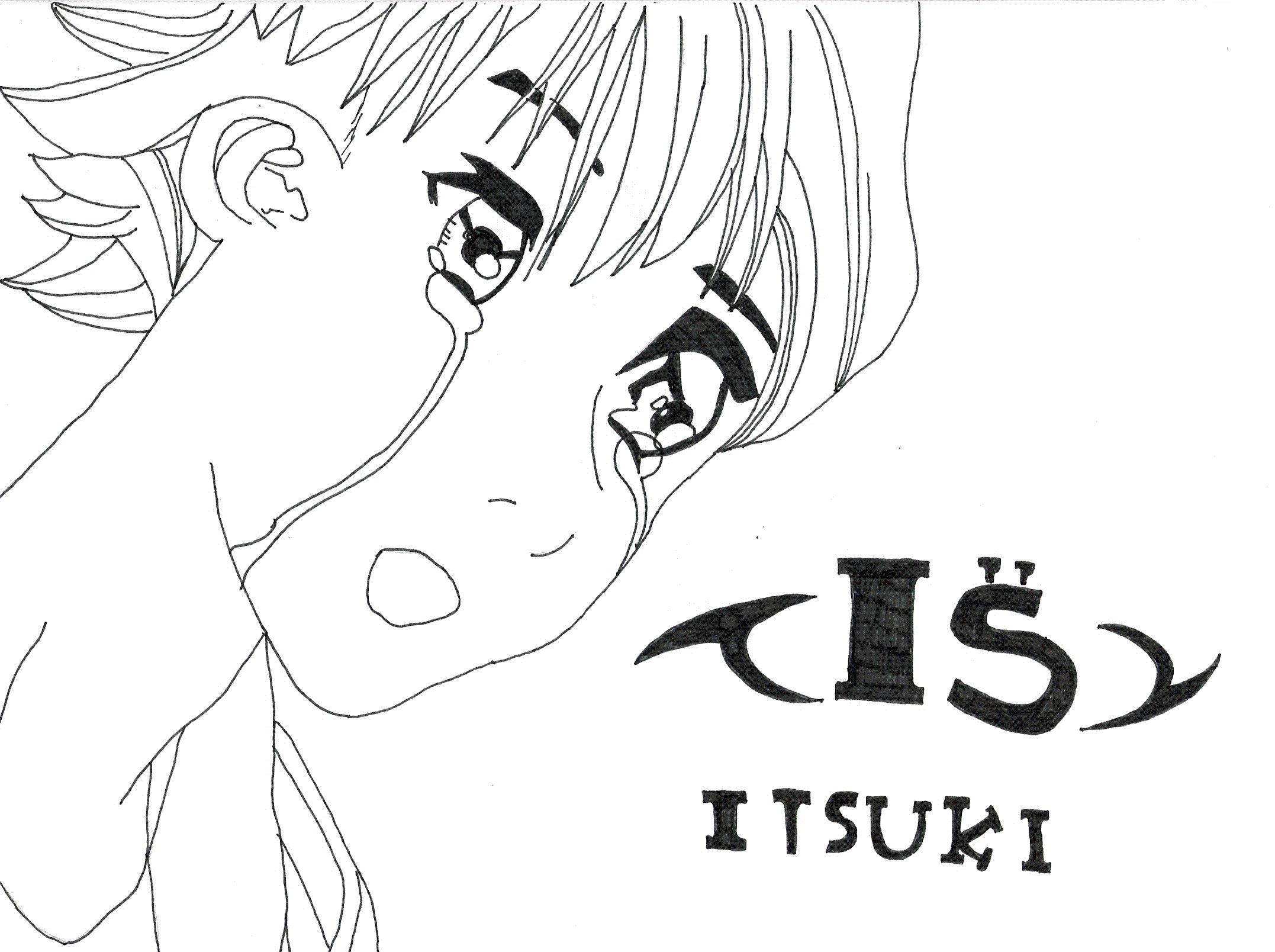 Wallpapers Art - Pencil Manga - I''s I''s  Itsuki