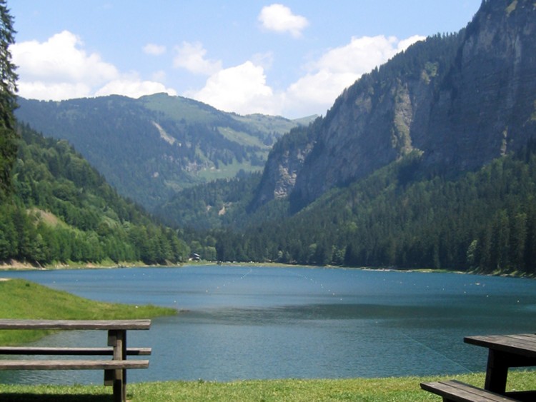 Wallpapers Nature Sunsets and sunrises Le lac de Montriond