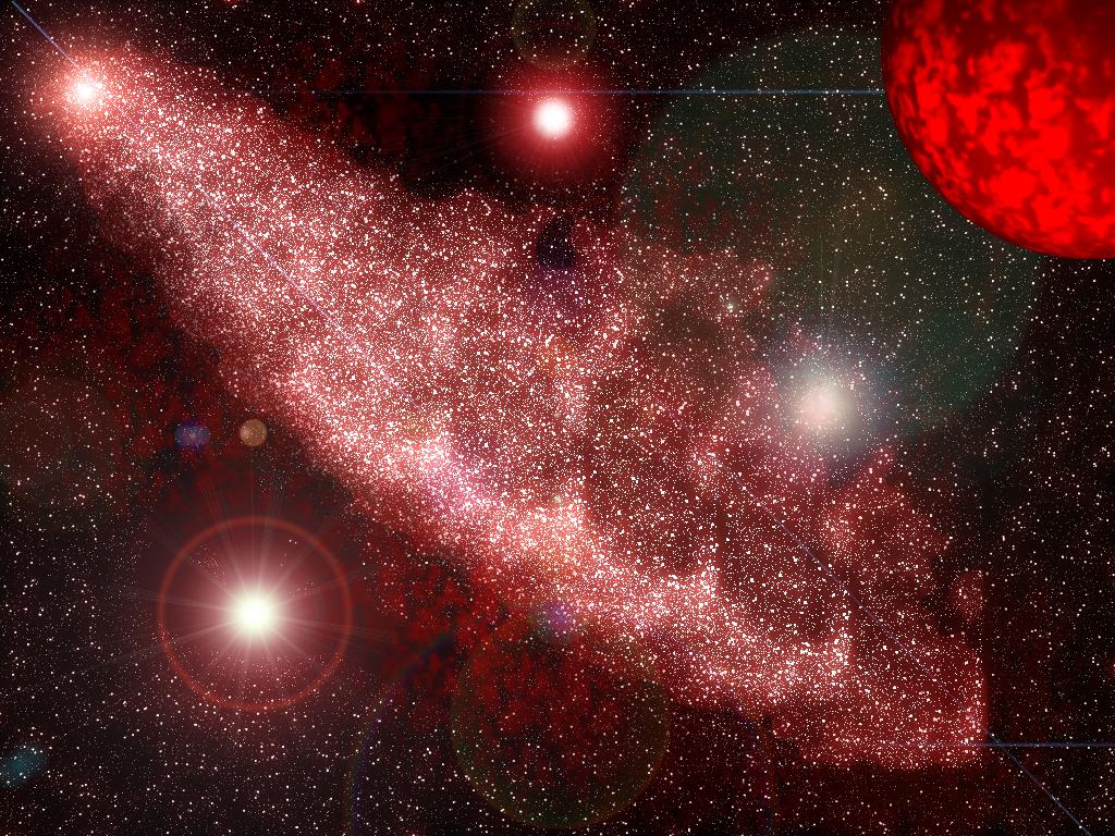 Wallpapers Space Universe Nebuleuse rouge