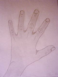 Wallpapers Art - Pencil Hands, feet, skeletons main