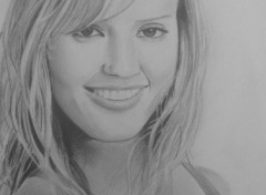 Wallpapers Art - Pencil Jessica Alba