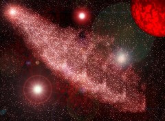 Fonds d'cran Espace Nebuleuse rouge