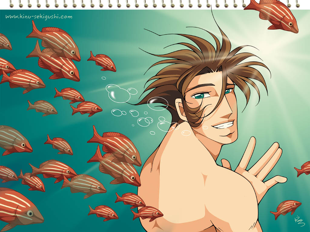 Wallpapers Manga Authors - Kinu Sekigushi Les Poissons Rouges