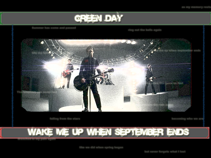 Fonds d'cran Musique Green Day green day Wake me up when september ends