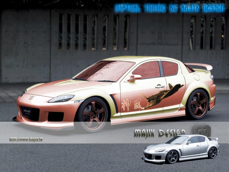 Fonds d'cran Voitures Tuning Mazda Rx 8 (Virtual tuning by majix)