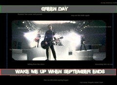 Fonds d'cran Musique green day Wake me up when september ends