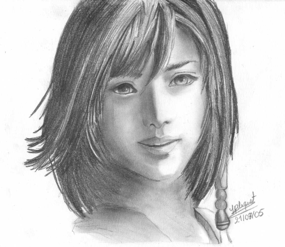 Fonds d'cran Art - Crayon Jeux Vido Yuna de Final Fantasy