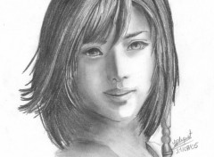 Wallpapers Art - Pencil Yuna de Final Fantasy