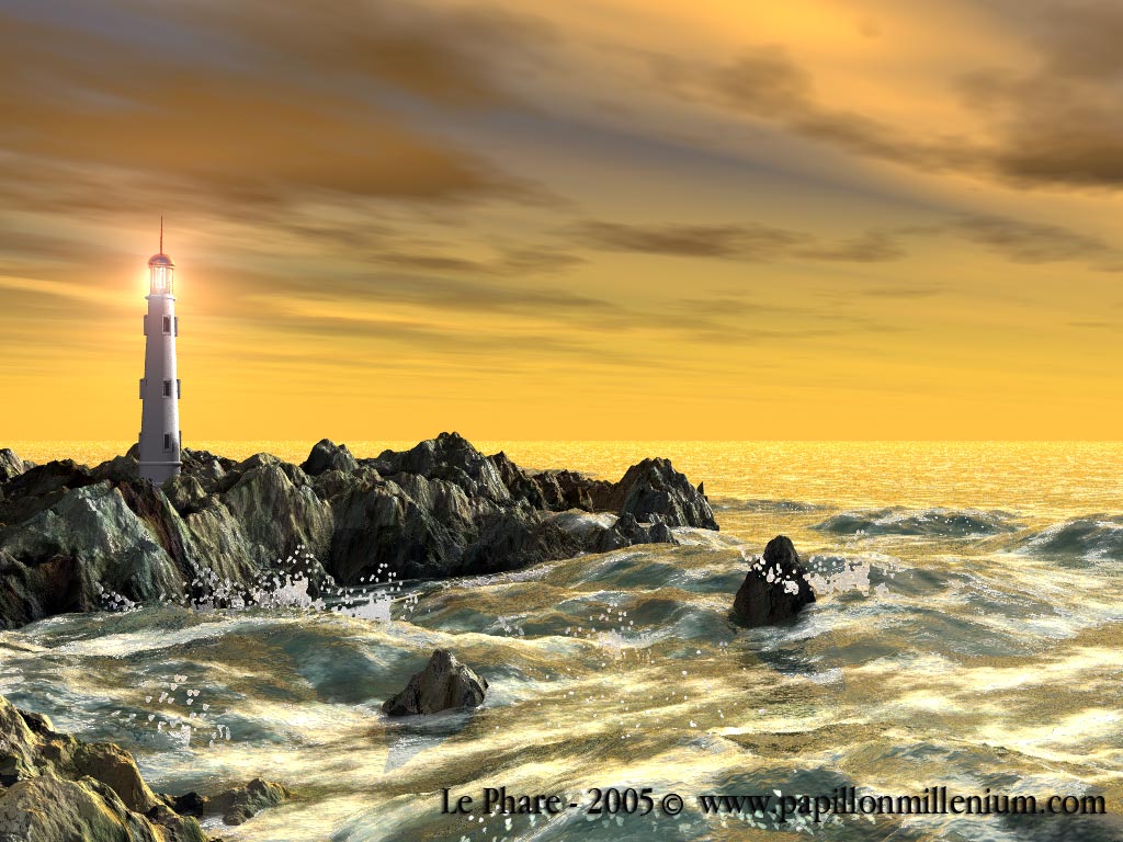 Wallpapers Digital Art 3D - Vue Le Phare