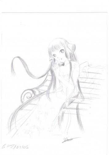 Fonds d'cran Art - Crayon Manga - Chobits Tchii