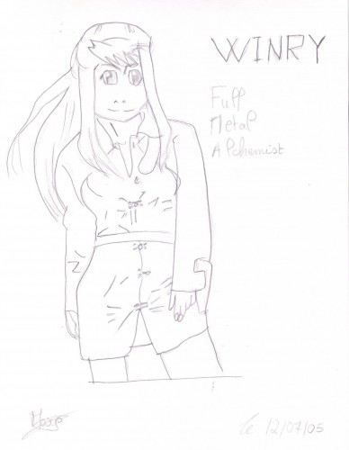 Fonds d'cran Art - Crayon Manga - Fullmetal Alchemist Winry