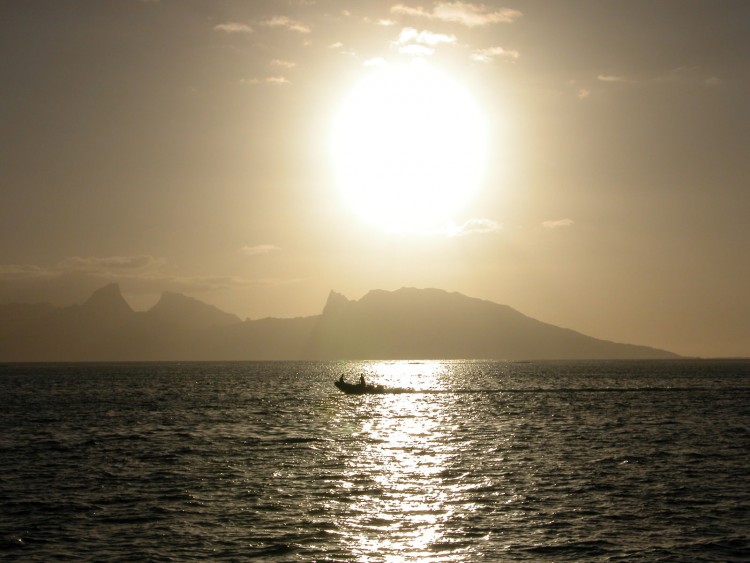 Fonds d'cran Nature Couchers et levers de Soleil Coucher de soleil  Tahiti