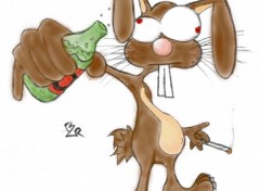 Wallpapers Art - Pencil Riboul Rabbit