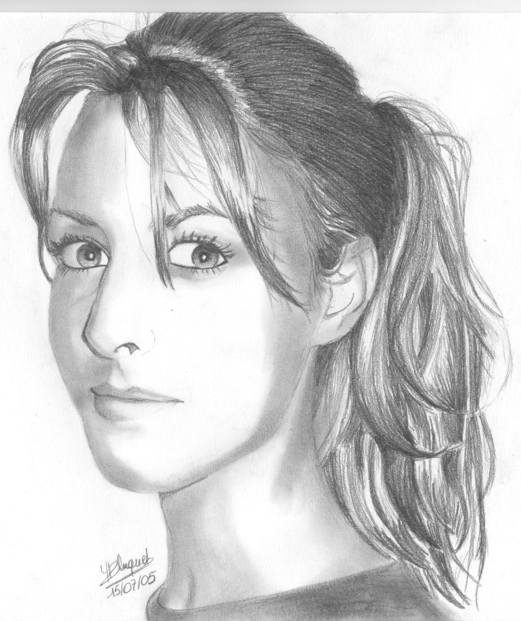 Wallpapers Art - Pencil Portraits Sophie