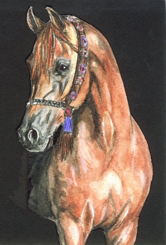 Fonds d'cran Art - Peinture Animaux Cheval